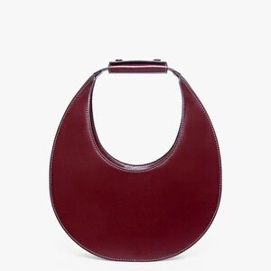 Staud Moon Bag in Raspberry